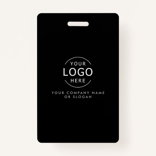 Eigen Logo Modern Chic Visitekaartje met QR Code I Badge (Voorkant)