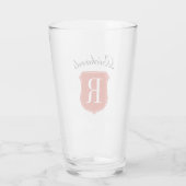 Eigen logo-monogram bierglazen cadeauidee glas (Achterkant)