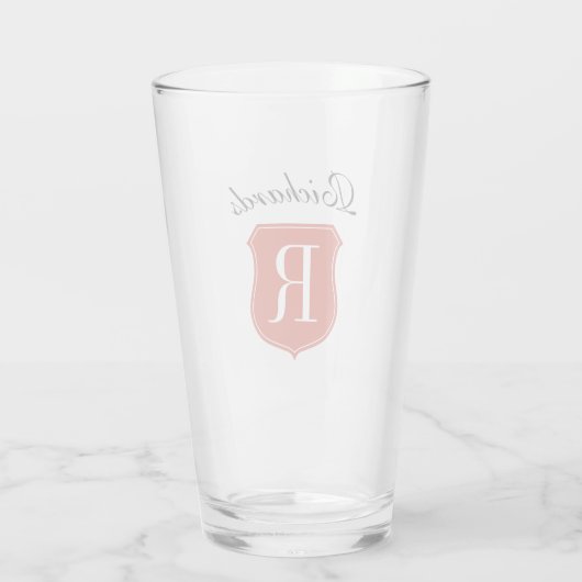 Eigen logo-monogram bierglazen cadeauidee glas (Achterkant)