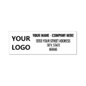 Eigen Logo Naam Adres Zelfinkend stempel (Design)