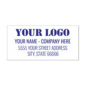Eigen Logo Naam Adres Zelfinkend stempel (Design)