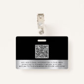 Eigen Logo naam werkbalk Badge (Achterkant met clip)