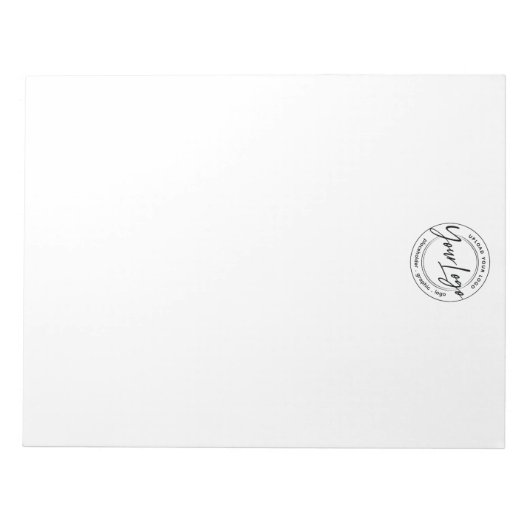 Eigen logo notitieblok (Voorkant)