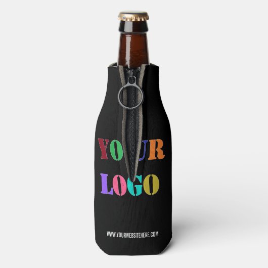 Eigen Logo of Fototekstflesje Kooler Uw kleur Flesjeskoeler (Fles Achterkant)