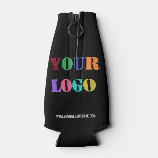 Eigen Logo of Fototekstflesje Kooler Uw kleur Flesjeskoeler (Achterkant)