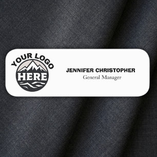 Eigen logo personeel magnetisch of veiligheidsspe naamplaatje