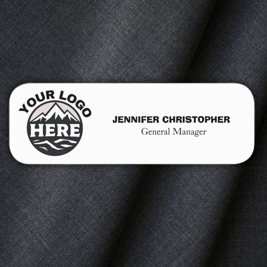 Eigen logo personeel magnetisch of veiligheidsspe naamplaatje