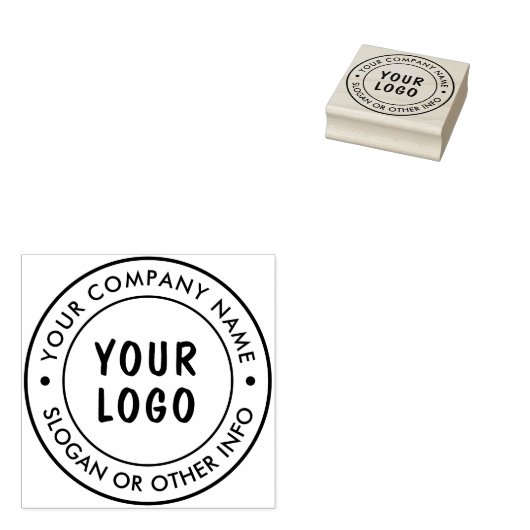 Eigen Logo Rubberstempel (Gestempeld)