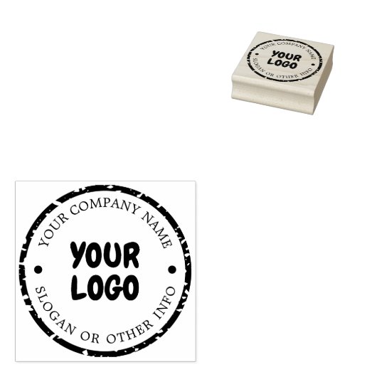 Eigen Logo Rubberstempel (Gestempeld)