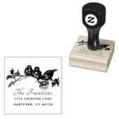 Eigen Logo Script Achternaam Retouradres Rubberstempel (Gestempeld)