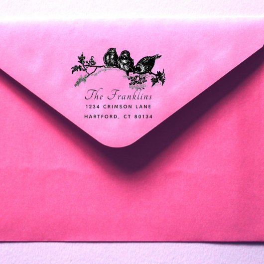 Eigen Logo Script Achternaam Retouradres Rubberstempel