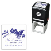 Eigen Logo Script Achternaam Retouradres Zelfinktende Stempel (In situ)