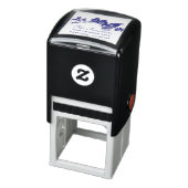 Eigen Logo Script Achternaam Retouradres Zelfinktende Stempel (Product)