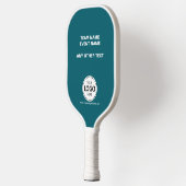 Eigen logo team evenement teal pickleball paddle (Links)