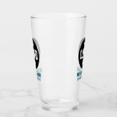 Eigen logo & tekst 16oz marineblauw gepersonalisee glas (Links)