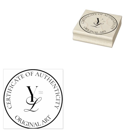 Eigen Logo van echtheidstempel Rubberstempel (Gestempeld)