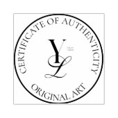 Eigen Logo van echtheidstempel Rubberstempel (Afrduk)
