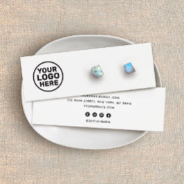 Eigen Logo-wittestopstelling toevoegen Houder beel Mini Visitekaartjes