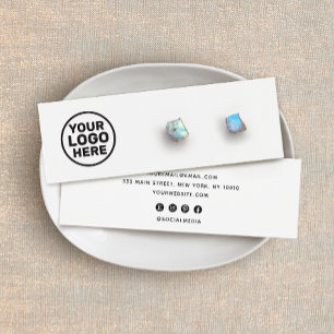 Eigen Logo-wittestopstelling toevoegen Houder beel Mini Visitekaartjes