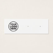 Eigen Logo-wittestopstelling toevoegen Houder beel Mini Visitekaartjes (Voorkant)