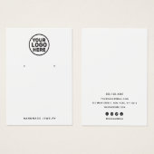 Eigen Logo-witteweergavehouder toevoegen Visitekaartje (Voorkant /achterkant)