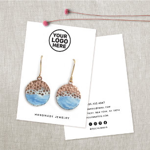 Eigen Logo-witteweergavehouder toevoegen Visitekaartje