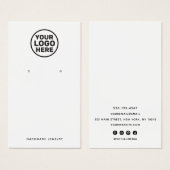 Eigen Logo-witteweergavehouder toevoegen Visitekaartje (Voorkant /achterkant)