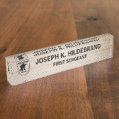 Eigen Logo Wooden Naambordje (Zijkant)