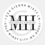 Eigen logo's voor modelprogramma's ronde sticker (Voorkant)