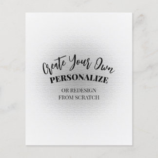 Eigen maat maken flyer