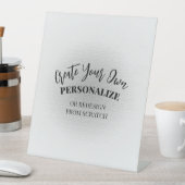 Eigen maat maken reclamebord met voetstuk (Insitu)