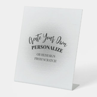 Eigen maat maken reclamebord met voetstuk
