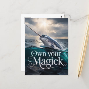 Eigen Magick Narwhale Briefkaart