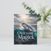 Eigen Magick Narwhale Briefkaart (Staand voorkant)