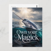 Eigen Magick Narwhale Briefkaart (Voorkant / Achterkant)