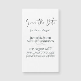 Eigen Magnetische Trouwkaart Save the Date Budget