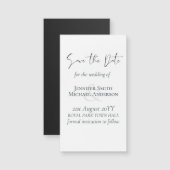 Eigen Magnetische Trouwkaart Save the Date Budget (Voorkant / Achterkant)
