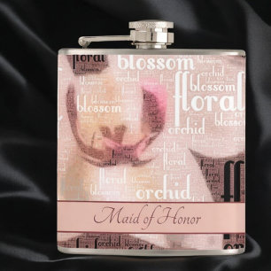 Eigen Maid of Honor Roos Gold Orchid Floral Heupfles