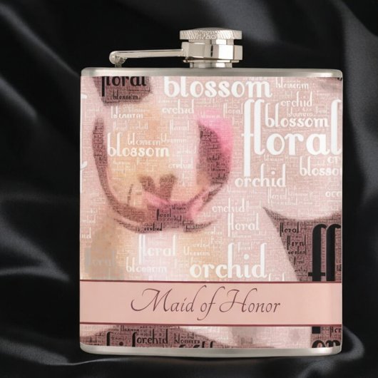 Eigen Maid of Honor Roos Gold Orchid Floral Heupfles