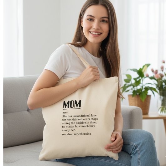 Eigen mam-definitie voor Moederdag Tote Bag