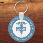 Eigen MD Doctor in de geneeskunde Afstuderen cadea Sleutelhanger (Voorkant)