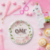 Eigen meisjesballonnen papieren bordje (Feest)