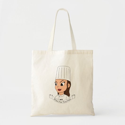 Eigen meisjeschef tote bag (Voorkant)