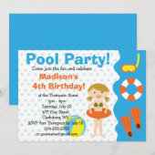 Eigen meisjespool kaart (Voorkant / Achterkant)