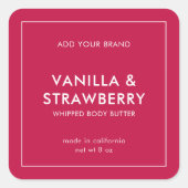 Eigen merk toevoegen Aangepast kleurenkeurmerk Mod Vierkante Sticker (Voorkant)