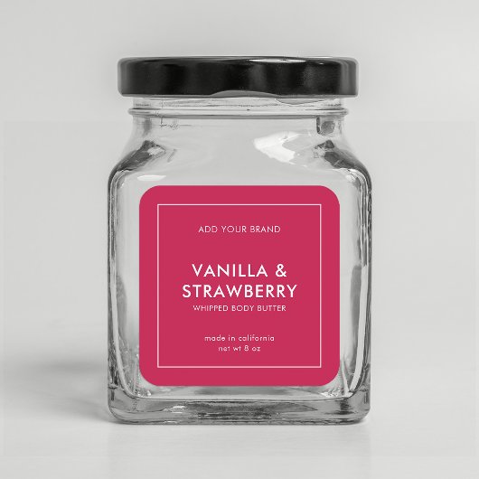 Eigen merk toevoegen Aangepast kleurenkeurmerk Mod Vierkante Sticker