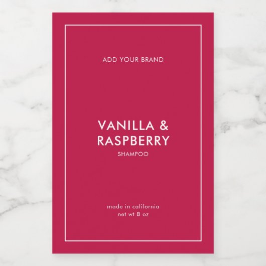 Eigen merk toevoegen Aangepast kleurenkeurmerk Mod Wijn Etiket (Enkel label)