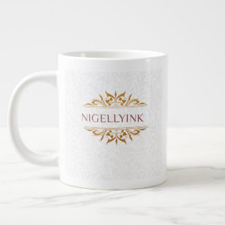 Eigen merkontwerp grote koffiekop