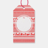 Eigen MERRY CHRISTMAS SEASON'S GREETING Gift Label Cadeaulabel (Achterkant)