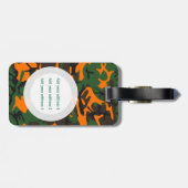 Eigen militaire camouflage voor KLOR en monogram v Bagagelabel (Achterkant horizontaal)